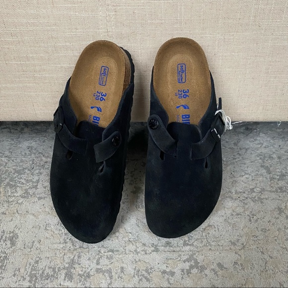 NEW! Birkenstock Boston Suede Clogs - Picture 2 of 7
